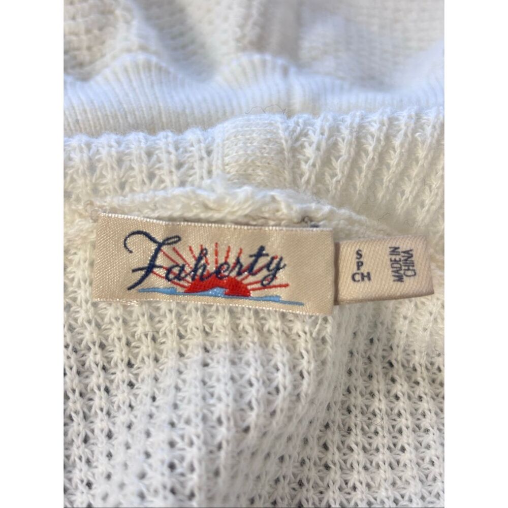 Faherty Throwback Waffle Hoodie Pullover Sweater … - image 7
